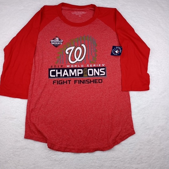 Majestic Other - NWT Majestic 2019 Washington‎ Nationals World Series Champions Raglan Size XL